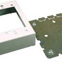 Legrand Wiremold BW32 Metal Raceway for Extending Power, 700 Series, 2 Gang Deep Outlet Box, 1 3/8" Deep, White (1 Pack)