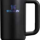 STANLEY Quencher H2.0 Tumbler with Handle and Straw 30 oz | Flowstate 3-Position Lid | Cup Holder Compatible for Travel | Insulated Stainless Steel Cup | BPA-Free | Black Chroma
