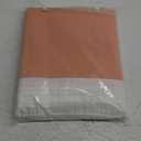 Madison Park Amherst Bathroom Shower Curtain Faux Silk Pieced Striped Modern Microfiber Bath Curtains, 72x72 Inches, Coral
