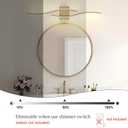 KARTOOSH Hardwired Bathroom Vanity Lights Fixtures Over Mirror Gold Light Fixture Wall Lights 3CCT Dimmable LED Bathroom Light Fixtures 31.5 Inch Modern Wall Sconce Picture Lights for Wall (1 Pack)