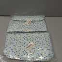 2 x Cosmetic bag Makeup bag Preppy Cute Corduroy Toiletry bag for women travel essentials (Flower black)