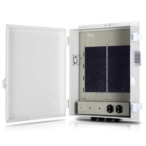 Namunanee Outdoor Electrical Junction Box with High Power Outlet, ABS Water Resistant Enclosure with Internal Mounting Panel & Hinged Cover (16" H* 12" L* 4" W)