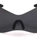 Oversized Futuristic Sunglasses for Men Women Alien Wrap Around Shield Fashion Chic Mask Sun Glasses Shades (A2 Black)