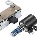 ACROPIX Transmission Shift Solenoid Fit for Ford F150 1998-2004 No.F8AZ7G484AB/F8AZ7G136AA - Pack of 3 Black