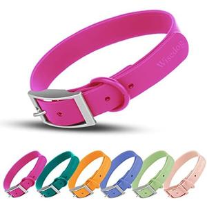 Wisedog Waterproof Dog Collar: Multiple Adjust 7" to 23.6", Soft Rubber Coated Webbing, Easy to Clean, for Small Medium Large Dogs (S|8.5"-12.5" × 4/5 in, Rose Violet) Wisedog Waterproof Dog Collar: Multiple Adjust 7" to 23.6", Soft Rubber Coated Webbing, Easy to Clean, for Small Medium Large Dogs (S|8.5"-12.5" × 4/5 in, Rose Violet)