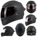 Kids Motorcycle Helmets Youth Full Face Helmet, DOT Approved Street Dirt Bike ATV Off-Road Cascos para Motos Lightweight Helmet (Black, XL)