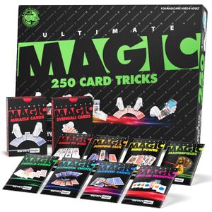 Marvin's Magic - Ultimate 250 Card Tricks Set - Children and Adults Magic Card Set - Includes Illustrated Guide - Suitable for Age 8+