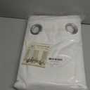 H.VERSAILTEX Linen Blackout Curtains 54 Inches Long 100% Blackout Thermal Insulated Textured Linen Look Curtain Draperies Anti-Rust Grommet, Energy Saving with White Liner, 2 Panels, Bright White