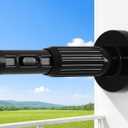 Heavy Duty Tension Curtain Rod No Drilling 41-118 Inch, One-Click Adjustable Curtain Rods for Window, Patio, Outdoor, Bathroom & Sliding Glass Door, Rust-Resistant, 1.26 Inch Diameter, Black