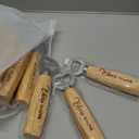 Barydat 36 Sets Wedding Favors for Guests Bulk Engraved Wood Wine Corks Beer Bottle Openers with Wedding Thank You Cards Organza Bags Cheers to Love Appreciation Gifts Bridal Shower Souvenirs