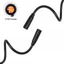 Ebike 3-Pin Waterproof Cable, Male and Female Connector for Pedal Assist Sensor, Gear Sensor, Brake Lever, Throttle (3pin F-F)