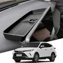 smabee Dashboard Storage Tray Compatible with Toyota Venza 2021-2024 Center Console Display Hidden Box Behind Screen, Car Accessories Silica Gel Center Console Organizer
