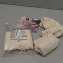 Genina Waterproof Seat Covers for Dining Room Chairs seat Covers Kitchen Chair Covers slipcovers (Beige, 4 Pcs)