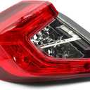 Nakkaa Outer Tail Light Halogen Left Side Compatible with Civic Sedan 2016-2020 w/o Bulb Tail Lamp 33550-TBA-A01 HO2804110