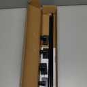 Turquoize 2 Pack Magnetic Curtain Rods for Metal Doors 1/2" Multi-Use Versatile Adjustable Appliance Magnetic Rod Extends from 16 inch to 28 inch Magnetic Cafe Curtain Rod, Black, 2 Pack