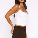 Women Low Rise Mini Skort Floral Beach Skirt with Shorts Brown XS (Brown, XS)
