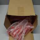 24 Pcs Valentine's Day Heart Plastic Champagne Flutes, 6 oz Clear Red Flute with Heart Stand Romantic Acrylic Stemmed Glasses for Valentine's Day Weddings Anniversary Party Supplies Decor