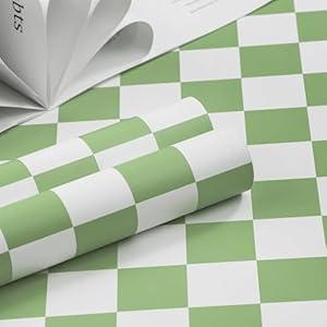 Amiya Checkered Wallpaper Peel and Stick Black White Mosaic Checkerboard Contact Paper 17.3X80Modern Self Adhesive Vinyl Removable Wall Paper for Shelf Liner,Classroom,Cabinets,Living Room