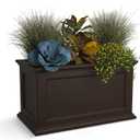 Mayne 5826-ES Polyethylene Patio Planter, 20x20, Espresso