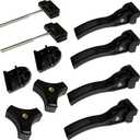 Kikito Universal Replacement Parts for Hard Tri-Fold Tonneau Cover -6* T-Bolts, Rear Clamp, Front Clamp