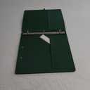 EYROZILL 3 Ring Binder, 1 Inch Linen Binder Organizer for Letter Size (8.5" x 11") with 5 Tab Dividers, File Folder Labels and Low Profile Clipboards, School and Office Supplies-Blackish Green