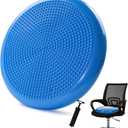 Wobble CushionWiggle SeatBalance Disc Extra Thick 34cm/13.4infor Balance Stability Training, Improve Sitting (Blue)