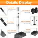 Pooper Scooper, Metal Aluminum Tray and Spade Poop Scoop Set with Adjustable Stainless Steel Long Handle, Pet Waste Removal Heavy Duty Poop Scooper (Tray&Spade, Small)