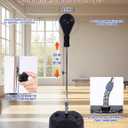 Punching Bag with Stand, Boxing Bag for Adults - Height Adjustable - Speed Bag for Training, Boxing Equipment, Stress Relief & Fitness