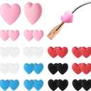 15 Pairs Silicone Eyeglasses Retainer, Eyewear Ear Grip Ear Hooks Anti-Slip Holder Eyeglasses Stoppers Temple Tips For Eyeglasses, Sunglasses, Reading Glasses Multicolor Love