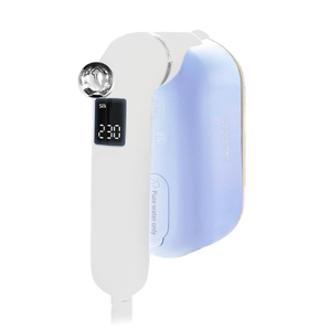 OMAIGA Steamer & Iron for Clothes, 1500W 2in1 Portable handheld Steamer Travel Clothes Steamer, 5 Modes with LCD Display, 30s Fast Heatup, 180° Swivel Handle, Powerful Wrinkle Remover, Blue