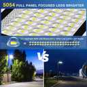OKPRO 10000W Commercial Split Solar Street Light Outdoor, Solar Lights Outdoor Waterproof for Parking Lot, Dusk to Dawn Solar Flood Light with Remote Control for Yard, Driveway, Road