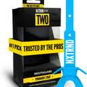 Nxtrnd Two Football Mouth Guard, Football Mouthpiece with Strap, Fits Adult & Youth (Neon Blue)