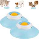 Dog Lick Ball,Licking A Ball Add More Fun Bowl, Dog Lick Ball Bowl,Licking A Ball for Dogs,Slow Down Eating Speed and Add More Fun for Your Dog and Cats. (Y*2PCS)