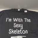 I'm with Sexy Skeleton Halloween Costume Funny Last Minute T-Shirt, S