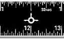 Alumicolor Aluminum Straight Edge with Center Finding Back, 24IN, Black, 10 Pcs