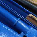 10 Ton Hydraulic Shop Press with Pressure Gauge & Plate, Heavy Duty H-Frame Benchtop Press with Height Adjustable Working Table for Auto Repair, Metalworking, Manufacturing, Blue