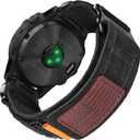 Soft Suede Leather Watch Band, 22mm Military Strap Compatible with Garmin Fenix 8 47mm / 7/ 7 Pro/ 6/ 6 Pro/ 5/ 5 Plus/ E 47mm, MARQ Athlete/ Golfer/ Driver/ Captain/ Adventurer/ Commander, Instinct 2/ Crossover/ Tacical/ Esports/ Tide, D2 Delta S/ Descent G1, Approach S