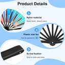 Fans for Line Dancing - Boots on The Ground Hand Fan - Large Clack Hand Rave Fan - Holographic Folding Popping Line Dance Fan - Foldable Handheld Clacking Fans - Dance Enthusiasts Gift (Light Blue)