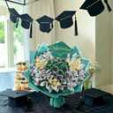 Gilprop 127 Pcs Graduation Gifts Money Flower Bouquet Class of 2026 Money Gift Ideas for Women Girl Boy Him Daughter Son DIY Bouquets Filled with Folded Bills for College Middle High School(Green)
