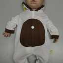 Vollence 18 inch Eye Closed Full Silicone Baby Doll,Not Vinyl Dolls,Sleeping Lifelike Reborn Baby Doll,Realistic Newborn Real Baby Doll - Girl