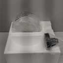 Industrial Semi Flush Mount Ceiling Light, 800 Lumen LED Bulb Included, Seeded Glass Shade Farmhouse Light Fixture for Hallway Corridor Kitchen Bathroom Bedroom Passway (Large)