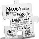 Thank you Appreciation gifts for School Secretary, School Secretary gifts Gift, Going Away Gift Retirement Gift for Coworker Boss, School Secretary Gift Decorative Signs Plaque-DX175