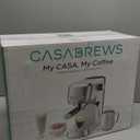 CASABREWS 3700 Essential Espresso Machine 20 Bar, Stainless Steel Cappuccino & Latte Machine with Steam Frother for Home, 43.9oz Water Tank, Silver