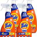 Tide Laundry Stain Remover with Oxi, Rescue Clothes, Upholstery, Carpet and more from Tough Stains, Stain Treater, 22 Fl Oz (Pack of 4)