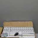 Toilet Paper Holder Stand for Small Bathroom Storage:Skinny Bathroom Storage Cabinet for Small Spaces Tiny Apartment (29.9H inch, Black/Walnut)