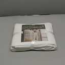 NEXHOME PRO 100% Organic Cotton Duvet Cover Full Size, Linen Like Pleated Textured White Duvet Cover Set, 3pc Bedding Set with Zipper Closure, Soft, Lightweight and Breathable (80"x90", No Comforter)