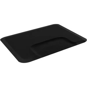 3'x 4' Anti Fatigue Salon Mat for Hair Stylist,1/2" Thick Comfort Beauty Salon Floor Mat,Barber Shop Salon Chair Mats,with Square Cutout,for Barbershop Beauty Spa Hairdressing (Black-A, 3'x 4')