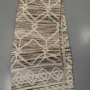 jinchan Moroccan 4x6 Area Rugs for Bedroom - Machine Washable Soft Modern Geometric Stain Resistant Non-Slip Ultra-Thin Low-Pile Carpet for Living Room Kitchen Dining Room (4x6ft, Taupe)