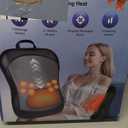 Shiatsu Back Massager with Heat : Up & Down Rolling Massage Kneading Massager for Back Pain Relief Deep Tissue - Adjustable Intensity and Heat for Office Workers, Seniors, and Daily Comfort