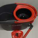 O-Cedar EasyWring Microfiber Spin Mop, Bucket Floor Cleaning System, Red, Gray, Standard